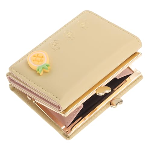 WOFASHPURET Kompakter Faltbarer Geldbeutel Für Damen Süßes Pu-Portemonnaie Mit Münzfach Und Kartenhalter Für Unterwegs Aufbewahrung Von Kleingeld Und Karten von WOFASHPURET