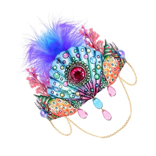 WOFASHPURET Federhaarband Halloween Stirnband Elastisch Feder Haarband Muschel Stirnband Kopfschmuck Party Frauen Haar Ornament Fotografie Requisiten von WOFASHPURET