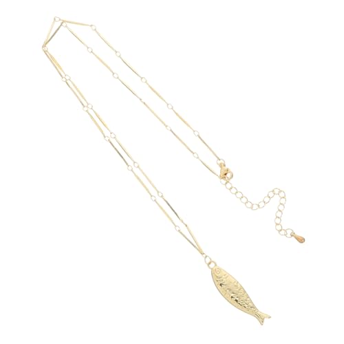 WOFASHPURET Fisch Halskette Damen Leicht Gewichtig Glänzend Meeres Charm Schmuck Für Strandurlaub Party Styles von WOFASHPURET