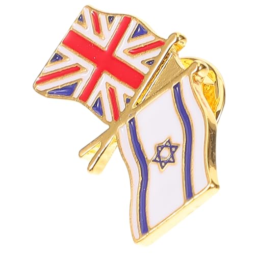 WOFASHPURET Flaggenabzeichen Länderflaggen-Anstecknadel Broschennadeln mit israelischer Flagge länderflaggen pins deutschland anstecker Wäscheklammern legiertes Abzeichen Pin-Ästhetik Shirt von WOFASHPURET