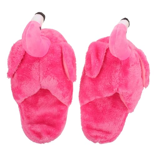WOFASHPURET Filzhausschuhe Mit Flamingo Für Damen Niedliche Tier Hausschuhe Warme Hausschuhe Zum Entspannen Rutschfeste Sohle Für Und Komfort von WOFASHPURET