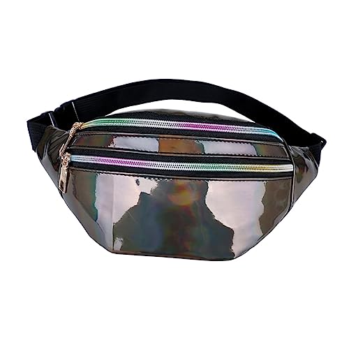 WOFASHPURET Glänzende Crossbody-Tasche Modische Damen-taillentasche Brusttasche Aufbewahrungstasche Für Reisen Wandern Freizeit von WOFASHPURET