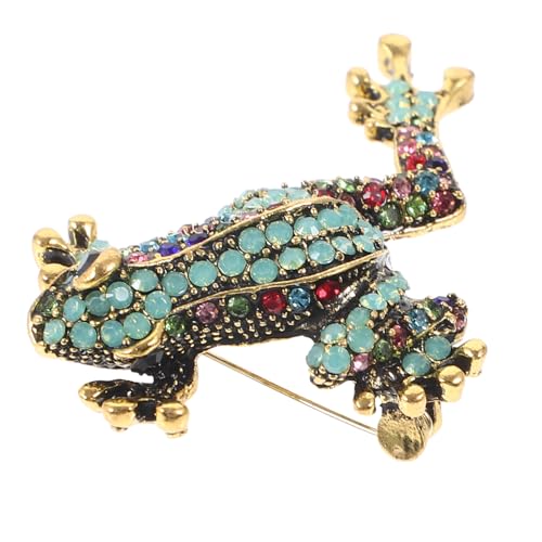 WOFASHPURET Frosch Brosche Metall Robuste Anstecknadel für Kleidung Schal Hut Vielseitige Brustnadel Langlebige Kragennadel Dekoratives Accessoire für Damen und Herren von WOFASHPURET