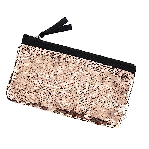 WOFASHPURET Kosmetiktasche Aus Strapazierfähigem Material Reißverschluss Für Damen Mit Platz Für Geldbörse Schlüssel Mobiltelefon Kosmetika Und Karten Für Partys Shopping Und Alltag Münztasche von WOFASHPURET