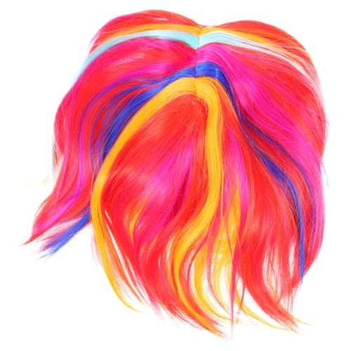 WOFASHPURET Girls Bob Perücke Mit Kurzem Geradem Haar Bunte Frauenperücke Für Cosplay Partys Und Maskeraden von WOFASHPURET
