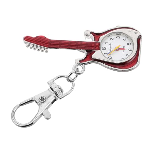 WOFASHPURET Gitarre Schlüsselanhänger Uhr Für Mädchen Quarz Stylisches Backpack Zubehör Design Für Jungen Und Mädchen Kompaktes Zeitmessgerät Und Spielzeug von WOFASHPURET