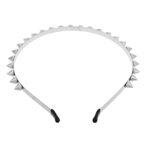 WOFASHPURET Punk Nieten Haarband Mit Spike-design Für Goth Und Rock-outfits Einzigartiger Haarschmuck Für Partys Und Alltagslooks Sicheres Und Stylisches Accessoire von WOFASHPURET