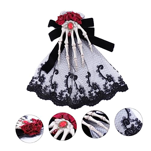 WOFASHPURET Skull Haarspange Für Halloween Gothic Haarschmuck Mit -design Für Maskeraden Partys Und Festivals Für Mädchen von WOFASHPURET
