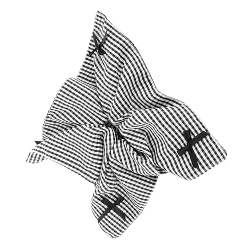 WOFASHPURET Große Karierte Schleife Scrunchies Haargummis Für Damen Haarstyling-accessoires Mit Elastik Für Dünnes Haar von WOFASHPURET