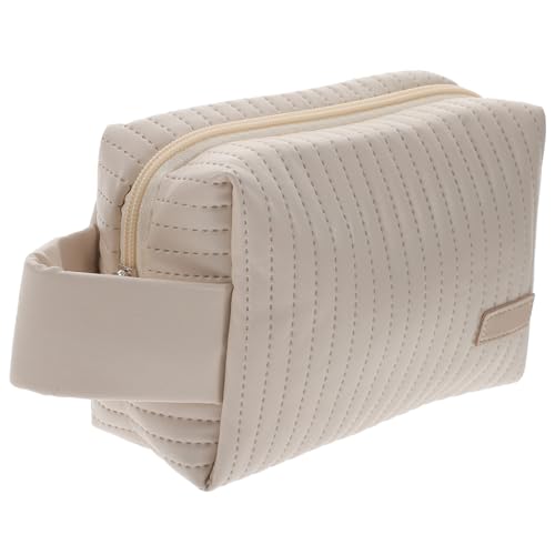 WOFASHPURET Große Kosmetiktasche aus Wasserabweisendem PU Leder Geräumiger Kulturbeutel für Damen Multifunktionaler Schminktaschen Organizer für Reisen und Alltag Handliche Make Up von WOFASHPURET