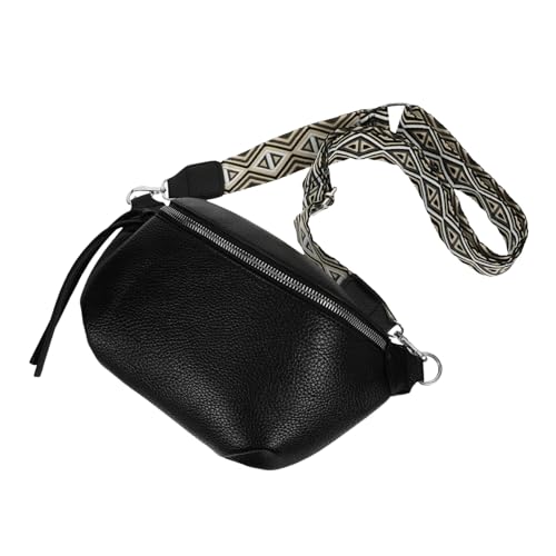 WOFASHPURET Umhängetasche Herren PU Brusttasche Multifunktionale Sling Brusttasche Kreative Bauchtasche für Outdoor Reisen Fitness Festival von WOFASHPURET