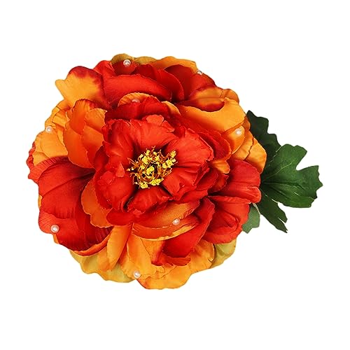 WOFASHPURET Große Stoffblumen Haarspange für Hochzeit Strandparty Fotografie Stilvolles Accessoire für Damen Langlebig und Hautfreundlich für Feste und Besondere Anlässe von WOFASHPURET