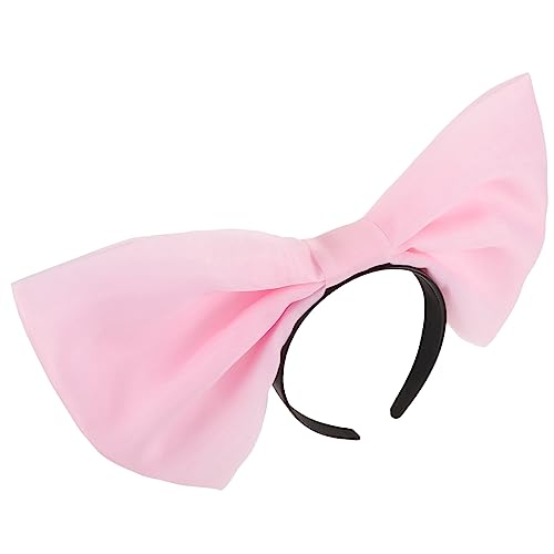 WOFASHPURET Stirnband Mit Großer Schleife Für Damen Modisches Stirnband Aus Satinstoff Atmungsaktives Für Feiertagspartys Und Kostüme von WOFASHPURET