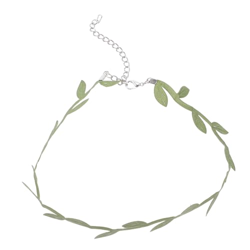 WOFASHPURET Grüne aus Polyester Modischer Kurz choker für Damen und Mädchen Feine Verarbeitung Elegantes Schmuckstück für Party und Alltag von WOFASHPURET