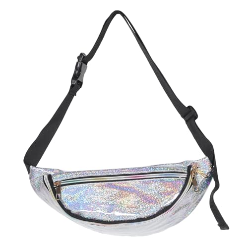 WOFASHPURET Fanny Pack Damen Verstellbare Hüfttasche Für Sport Und Outdoor-aktivitäten Multifunktionale Gürteltasche Für Jogging Reisen Shopping Silberne - Für Verschiedene von WOFASHPURET