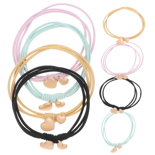 WOFASHPURET Gummiband 8st Haarring Haar Gummibänder Haargummi Tiara Haarband Pferdeschwanzhalter Haarbänder Für Damen Haarstyling-accessoires Haarmanschetten Schüttgut Haarseil Stoff von WOFASHPURET