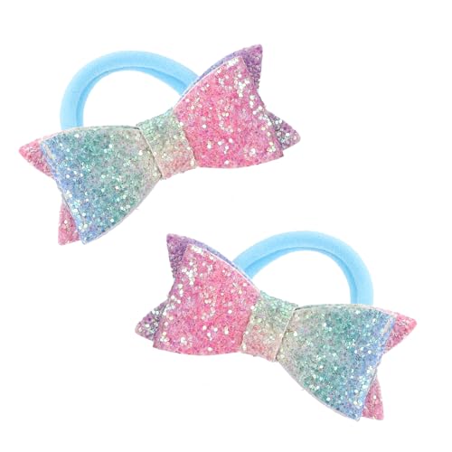 WOFASHPURET Haargummis Mit Schleife Pferdeschwanzmanschette Elastische Haargummis Für Mädchen Und Frauen Haarschmuck Für Feines Und Dünnes Haar Haarseile Für Täglichen Gebrauch Und von WOFASHPURET