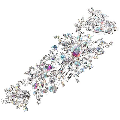 WOFASHPURET Brautschmuck Haarkamm Mit Strasssteinen Elegante Hochzeitsfrisur Accessoire Für Bräute Und Blumenmädchen Dekorativer Haarkamm Für Verschiedenen Haartypen Und Anlässe von WOFASHPURET