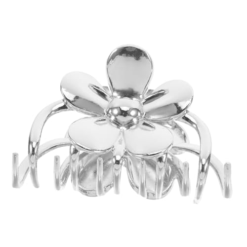 WOFASHPURET Haarklammer Kleine Krallenklammern haert Haarspangen kleiner Krallenclip aus Metall Vintage Klauenclips Haarschmuck für Damen Hawaiianische Haarclip süße Barrettes Legierung Silber von WOFASHPURET