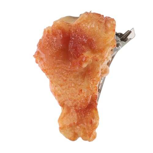 WOFASHPURET Realistischer Haarklammer Form Eines Gebratenen Hähnchenbeins Versatile Und Stilvolles Haaraccessoire Rutschfest Für Partys Und Alltag von WOFASHPURET