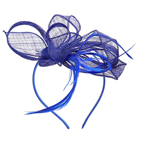 WOFASHPURET Haarspange Hochzeitshüte Accessoires Party Fransen Bachelorette Spa Brauthut Reveal Marineblaue Hüte Für Hochzeiten Anlass Kopf Brautschleier Hochzeitsschleier Frauen Kleines Band von WOFASHPURET