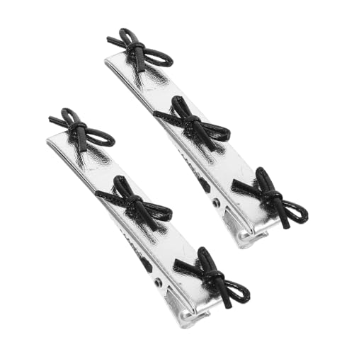 WOFASHPURET Haarspangen Mit Schleifenclip-design Für Frauen Mini-entenschnabel Kleine Haarnadeln Winzige Schleifen Einfache Haarspangen Modisches Party-haar-accessoire von WOFASHPURET
