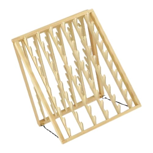 WOFASHPURET Haarverlängerungs Halter aus Holz Wandmontierter Organizer für Haar Braiding Tools Vielseitiger Haarständer für Friseursalons und Heimgebrauch Design für Ordnung und Stil von WOFASHPURET