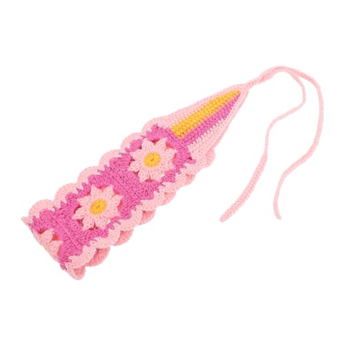 WOFASHPURET Häkel Stirnband Damen Verstellbar Weiches Kopftuch Haarband Sommer Boho Haarschmuck Strand Accessoire von WOFASHPURET