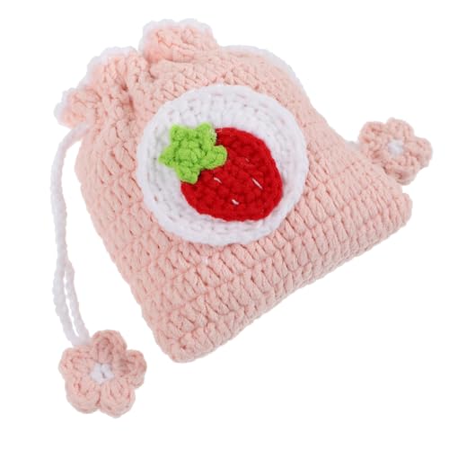 WOFASHPURET Häkeltasche, Gestrickte Münztasche, Bezaubernde Geldbörse Für Mädchen, Kleine Geldbörse, Multifunktionale Tasche von WOFASHPURET