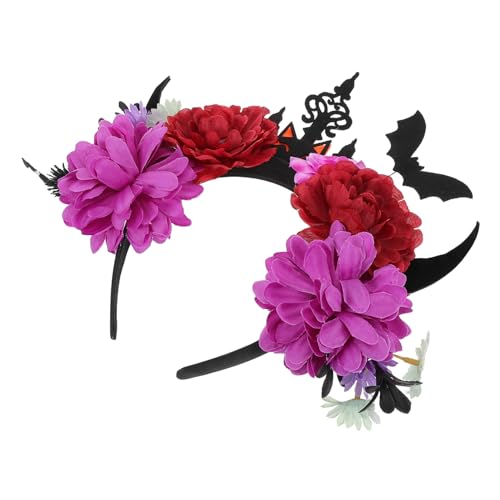 WOFASHPURET Teufelshörner Stirnband Halloween Gruselig Dämonenhörner Haarband Hexen Stirnband Fledermaus Haarreifen Kostüm Accessoire Für Partys von WOFASHPURET