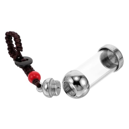 WOFASHPURET Einzigartiger Schlüsselanhänger Mit Aufbewahrungsgläsern Aus Glas Fötalhaare Flaschenschlüssel Glasfläschchen Schlüsselanhänger Für Sie von WOFASHPURET