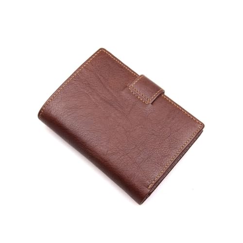 WOFASHPURET Echte Herren Geldbörse Bifold Mit Ausweis Kartenhüllen Für Männer Retro-Design Für Kreditkarten Pässe Bargeld Münzen Visitenkarten von WOFASHPURET