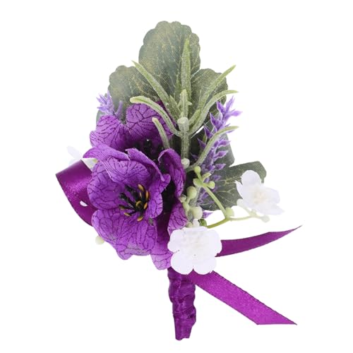 WOFASHPURET Herren Corsage Anstecknadel Für Männer Blumenbrosche Für Männer Anzug Bräutigam Corsage Boutonniere Anstecknadeln Hochzeit Boutonniere Bräutigam Boutonniere Für Die von WOFASHPURET