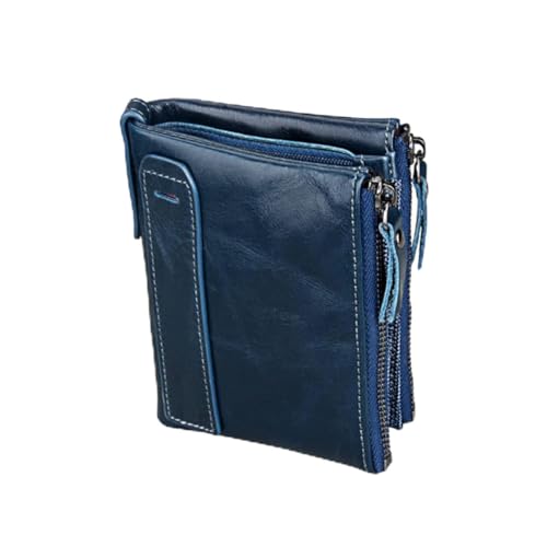 WOFASHPURET Echte Geldbörse Für Männer Mit Reißverschluss Und Multifunktionale Geldbörse Großes Fassungsvermögen Für Karten Und Bargeld von WOFASHPURET