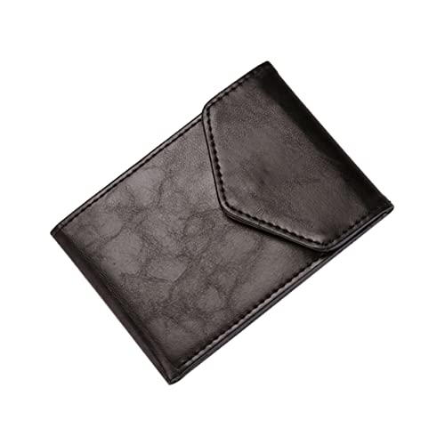 WOFASHPURET Herren Slim Wallet RFID-geschützt Ultradünne Geldbörse Aus Hochwertigem Praktische Kartenetui Mit Münzfach Stilvolles Design Schwarz Für Geschäftsleute Und Studenten von WOFASHPURET