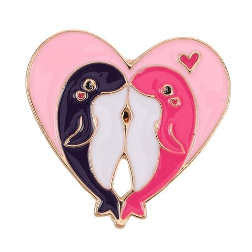 WOFASHPURET Herzförmige Brosche Aus Metall Und Emaille Kawaii-brosche Für Schals Hüte Und Rucksäcke Liebesherz-schmuck Zur Dekoration von WOFASHPURET