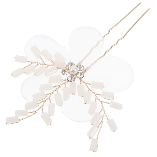 WOFASHPURET Unverzichtbar Für Den Hochzeitstag Stoff-haarnadel Elegantes Kopfstück Für Brautjungfern Braut-haarspange Strasssteine von WOFASHPURET