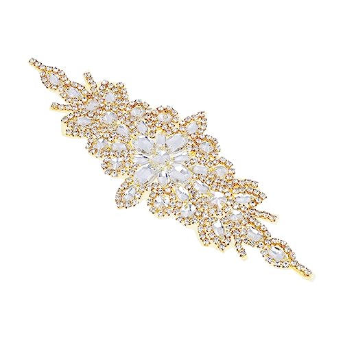 WOFASHPURET Hochzeitsgürtel hochzeitsdeko wedding decoration Brautkleid-Schärpe Brautstrass-Gürtel Brosche Kette Hochzeits-Strass- Hochzeits-Strass-Applikationsdekor Strasssteine Golden WOFASHPURET Hochzeitsgürtel hochzeitsdeko wedding decoration Brautkleid-Schärpe Brautstrass-Gürtel Brosche Kette Hochzeits-Strass- Hochzeits-Strass-Applikationsdekor Strasssteine Golden von WOFASHPURET