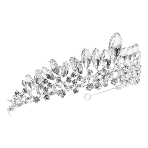 WOFASHPURET Hochzeitskrone Braut Tiara mit Funkelnden Strasssteinen Stirnband Haarschmuck für Braut und Festliche Anlässe Edles Accessoire für Hochzeit Geburtstag und Prom von WOFASHPURET
