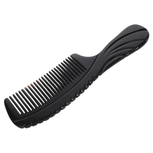 WOFASHPURET Hornkamm Für Männer Und Frauen Haarkamm Aus Horn Mit Feinen Zähnen Hornmassagekamm Für Kopfhautpflege Kamm Für Haarglättung Und Styling Tragbar Und Robust von WOFASHPURET