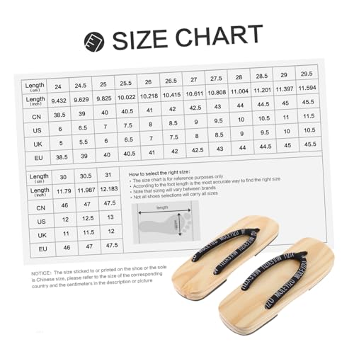 WOFASHPURET Japanische Herren Geta Sandalen aus Hochwertigem Holz Traditionell Gestaltet Komfortabel und Langlebig rutschfeste Flache Sohle Stilvolle Japanische Clogs für Alltag und Cosplay von WOFASHPURET