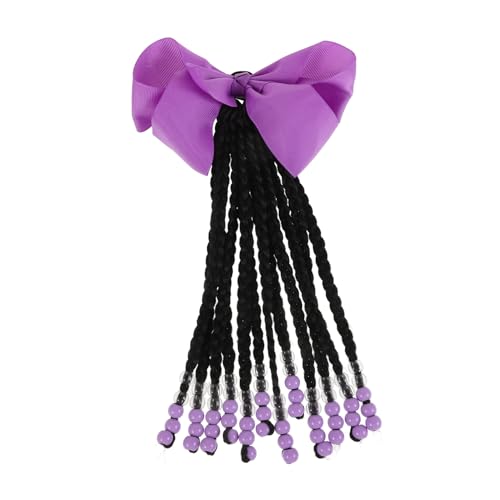 WOFASHPURET Kids Ponytail Extension Mit Perlen Und Schleifen Bunte Haarverlängerung Für Junge Mädchen Für Kreative Frisuren Und Ponytails Einfach Anzubringen Langlebig Und Modisch von WOFASHPURET