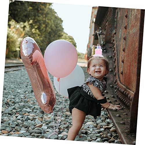 WOFASHPURET Kindergeburtstags Haarreif aus Weichem Samt mit Kerzenmotiv Wiederverwendbarer Haarschmuck für Mädchen Angenehmes Stirnband für Partydekoration und Festliche Anlässe von WOFASHPURET