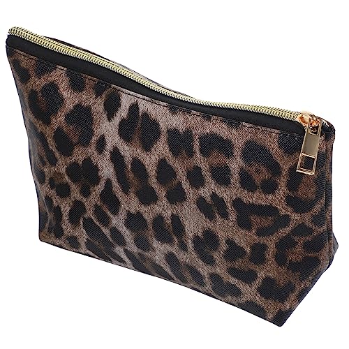WOFASHPURET Klein Leopard Kosmetiktasche Multifunktionale Make Up Tasche für Reisen Wasserdichtes Makeup Organizer für Schmuck und Kleinigkeiten Stilvolles Design mit Reißverschluss für Damen von WOFASHPURET