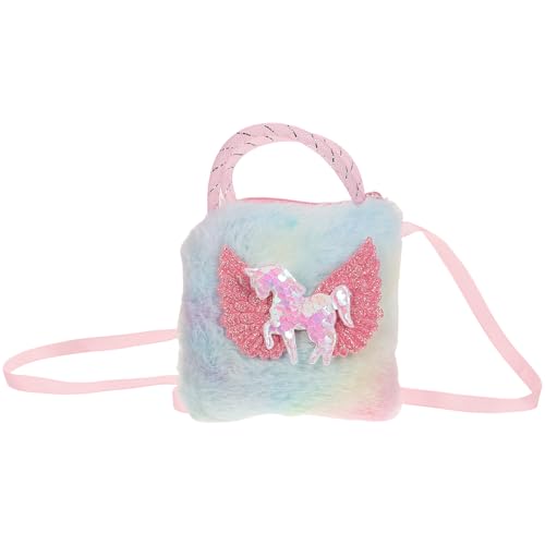 WOFASHPURET Einhorn-umhängetasche Einhorn-Tasche Handtasche Für Kleine Mädchen Einhorn Umhängetasche Einhorn-Handtasche Tragetaschen Die Einkaufstasche Handtaschen Geldbörse Stoff Tie-dye Kind von WOFASHPURET