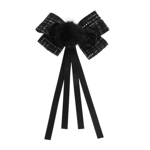 WOFASHPURET Kleines Schwarzes Bogenbroschen Set Aus Satin Für Damen Modische Krawattennadel Mit Schleifen Design Für Anlässe Hochzeiten Und Formelle Veranstaltungen von WOFASHPURET