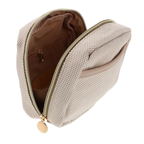 WOFASHPURET Kompakte Make Up Tasche mit Fächern und Robustem Reißverschluss Leichte Reise Kosmetiktasche für Mädchen und Tägliche Aufbewahrung von Pflege und Make Up von WOFASHPURET