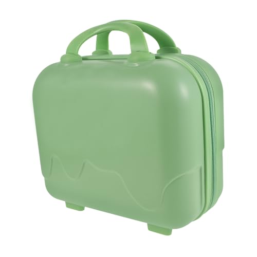 WOFASHPURET Kosmetiktasche Mini-ABS-Koffer Tragbarer Kosmetik-Organizer Mini-Reise-Make-up-Tasche Make-up-Etui Reise -Make -up -Tasche Reiseorganisator ABS-Material Light Green von WOFASHPURET