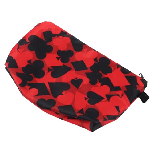WOFASHPURET Kosmetiktasche mit Reißverschluss Multifunktionale Make Up Organizer Reisetasche im Pokerdesign Langlebig für Reisen von WOFASHPURET