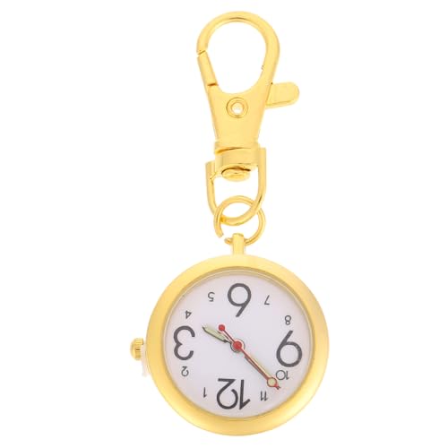 WOFASHPURET Hängende Taschenuhr Krankenschwesteruhr Clipon Arztuhr Für Frauen Mit Schlüsselanhänger Praktische Brosche Uhr Für Krankenschwester von WOFASHPURET